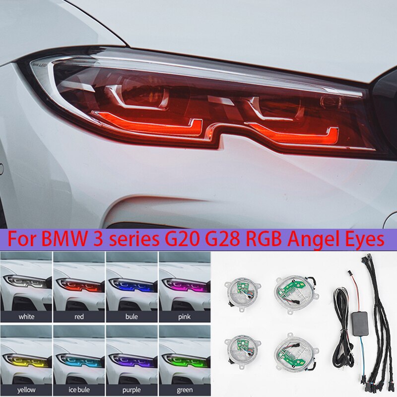 BMW G20 G28  ǰ  Ƽ ÷ RGB LED õ  Ű..